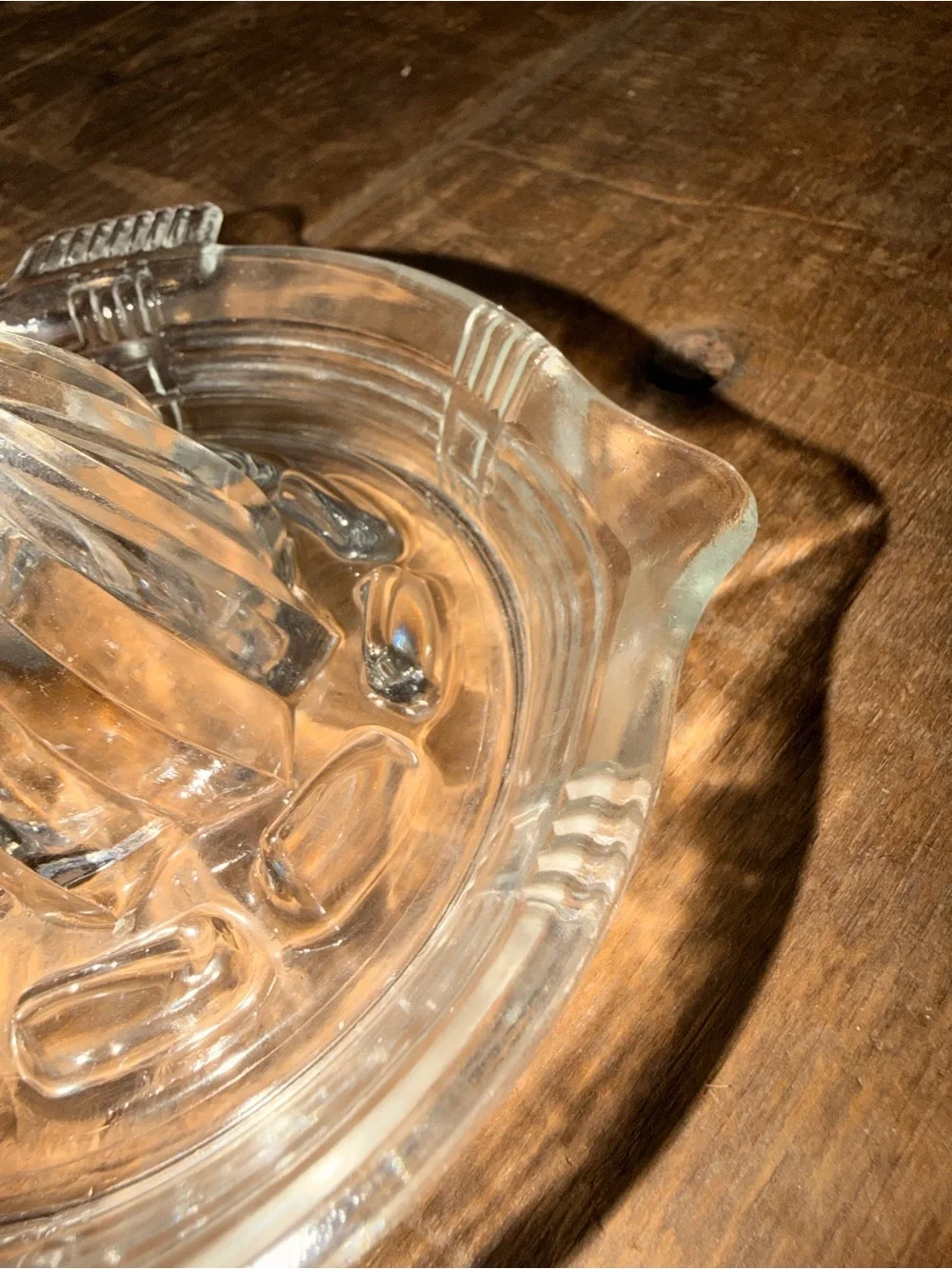Clear Glass Citrus Reamer Juicer - Home Dining